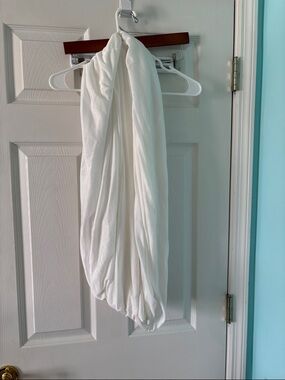 White Infinity Scarf - Lightweight Fashion Accessory